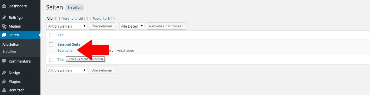WordPress neue Seite erstellen 15 Neue Seite in WordPress erstellen