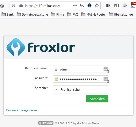Froxlor Login 2 Froxlor Login MIKAS ISP