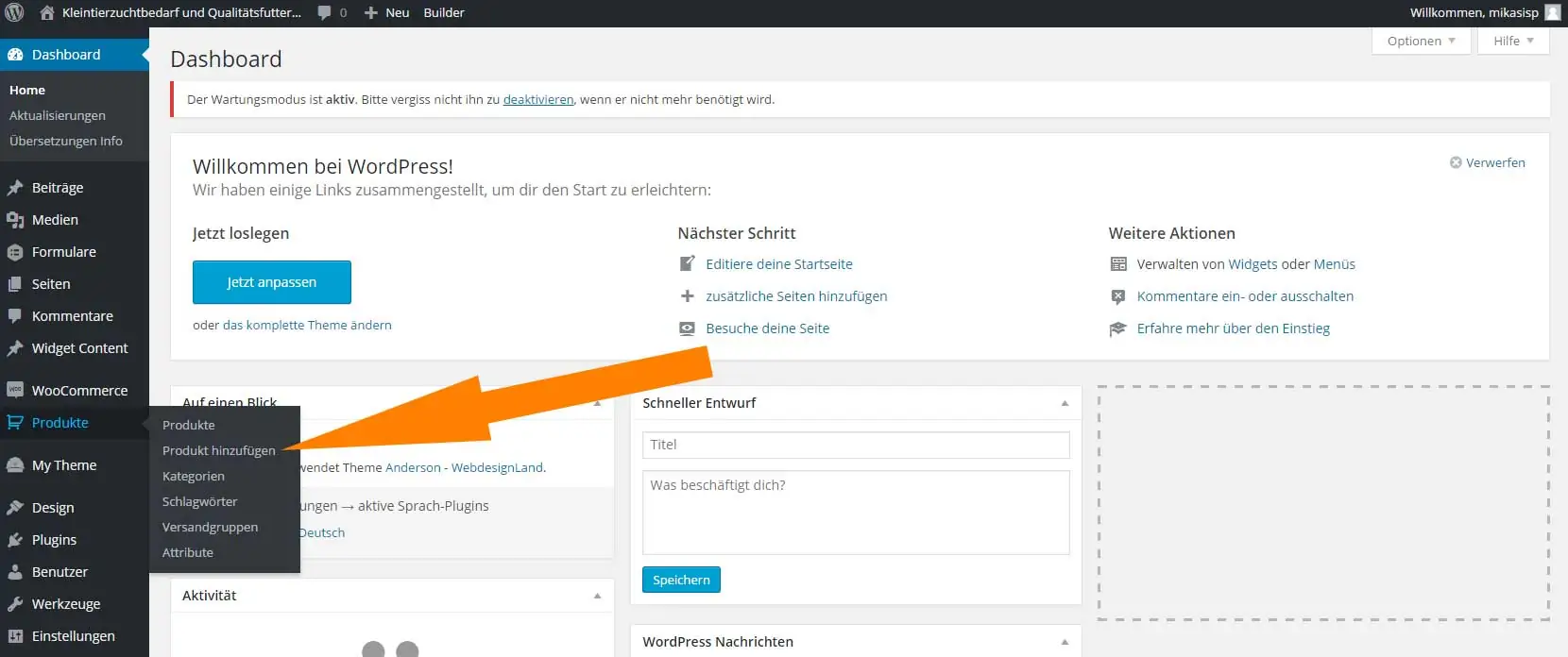 Produkt mit Woocommerce anlegen 14 WooCommerce: Neues Produkt im WordPress-Dashboard anlegen