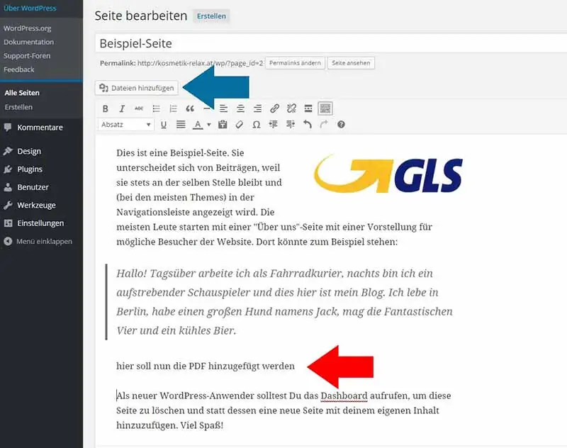 Wordpress PDF in Seite einfügen 8 PDF-Datei in WordPress-Seite einfügen