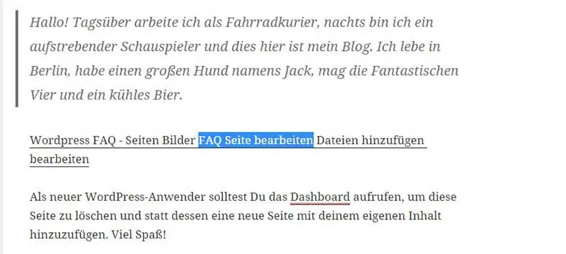 Wordpress PDF in Seite einfügen 13 PDF-Linktext im WordPress-Editor manuell ändern