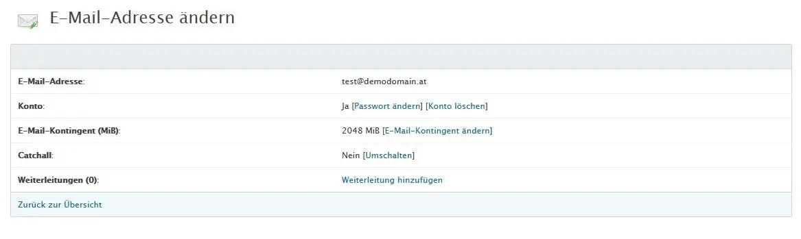 eMail Weiterleitung in Froxlor anlegen 8 E-Mail-Weiterleitung in Froxlor hinzufügen