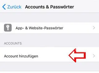 Apple IOS eMail einrichten 8 Neuen Account auf dem iPhone hinzufügen