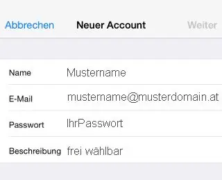 Apple IOS eMail einrichten 10 E-Mail-Daten auf iPhone eingeben