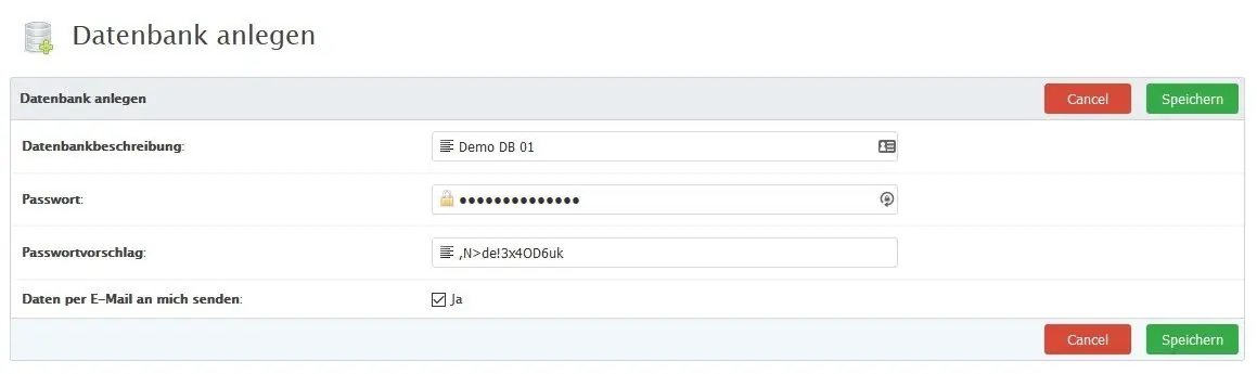 MySQL Datenbank in Froxlor anlegen 7 Froxlor MySQL-Datenbank Passwort und Optionen