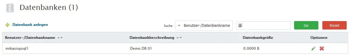 MySQL Datenbank in Froxlor bearbeiten 5 MySQL-Datenbank in Froxlor bearbeiten