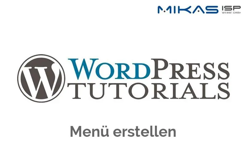 WordPress Menü erstellen