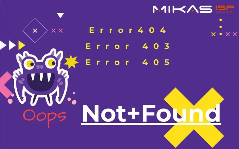 Bedeutung Fehlercode 403 / 404 / 504