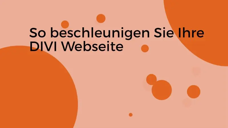 So beschleunigen Sie Ihre Divi-Website
