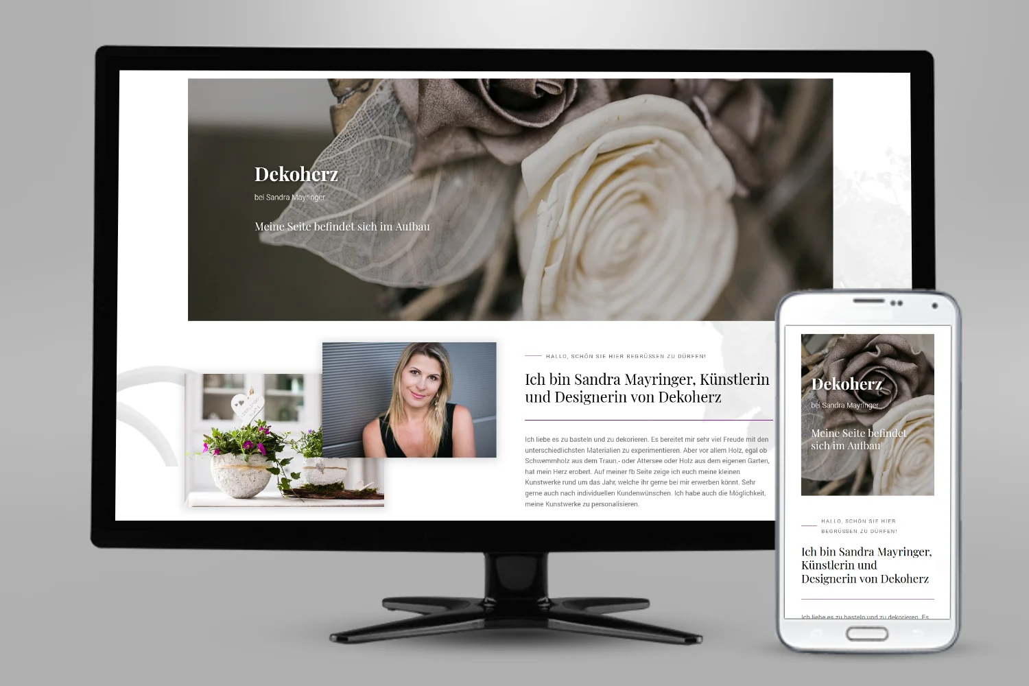 Webseiten Erstellung für Sandra Mayringer