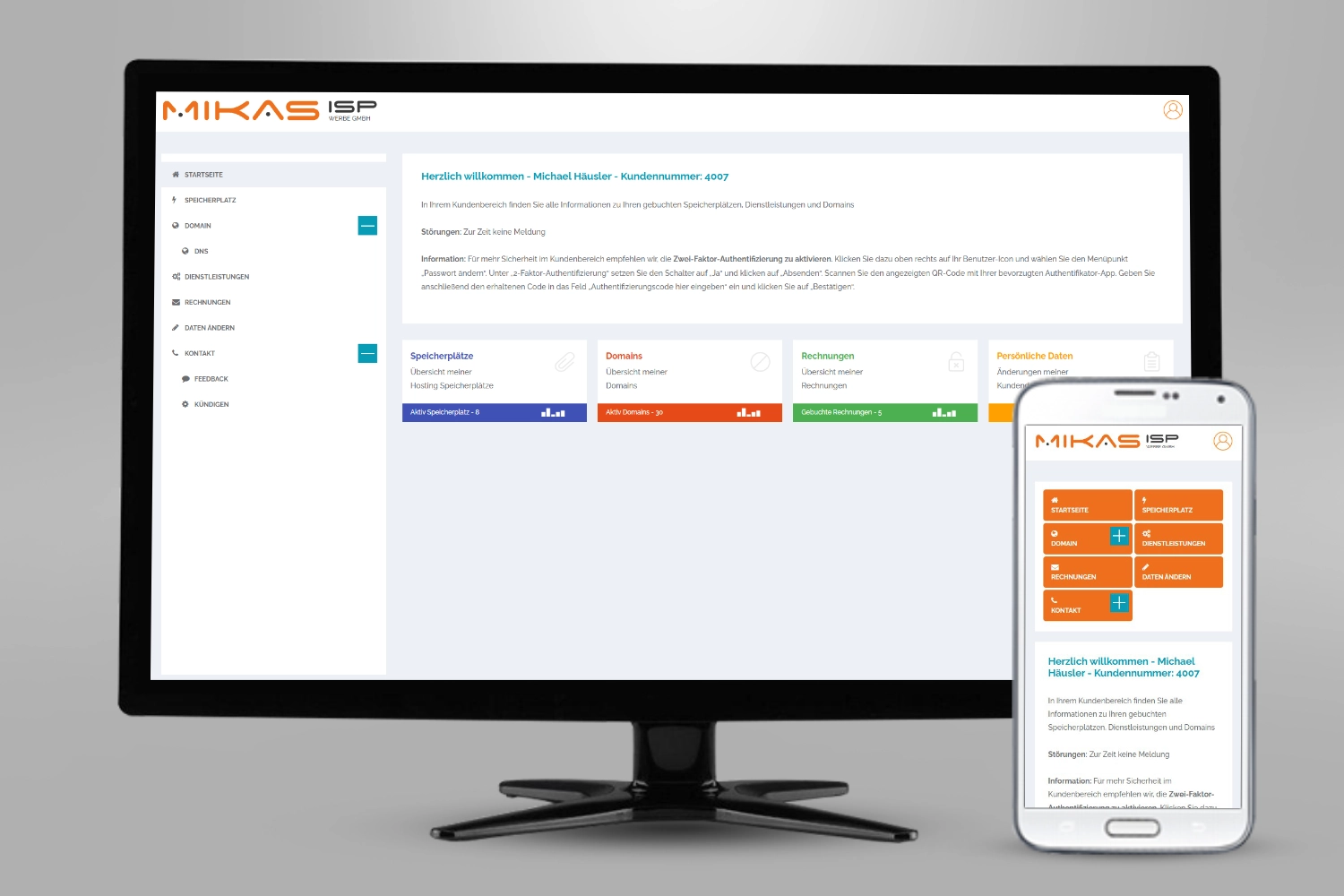 Webfakt Kundencenter Online Panel 2