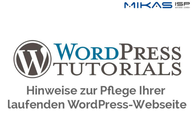Pflege WordPress-Webseite