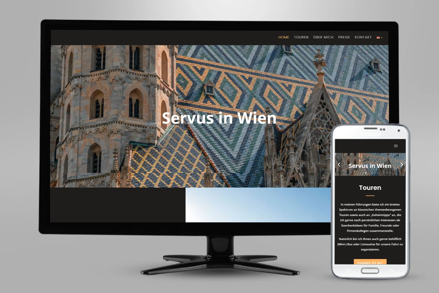 Webseite Vienna Guide