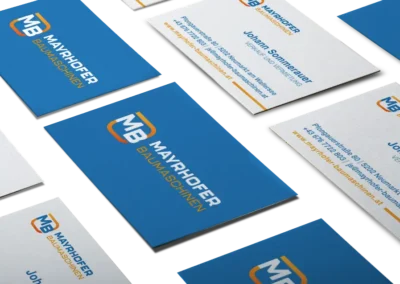 Visitenkarten Mayrhofer Baumaschine