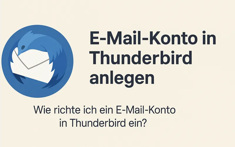 Thunderbird E-Mail-Konto anlegen