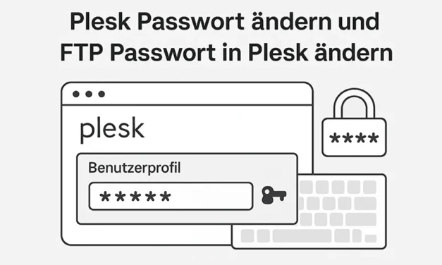 Plesk Passwort ändern