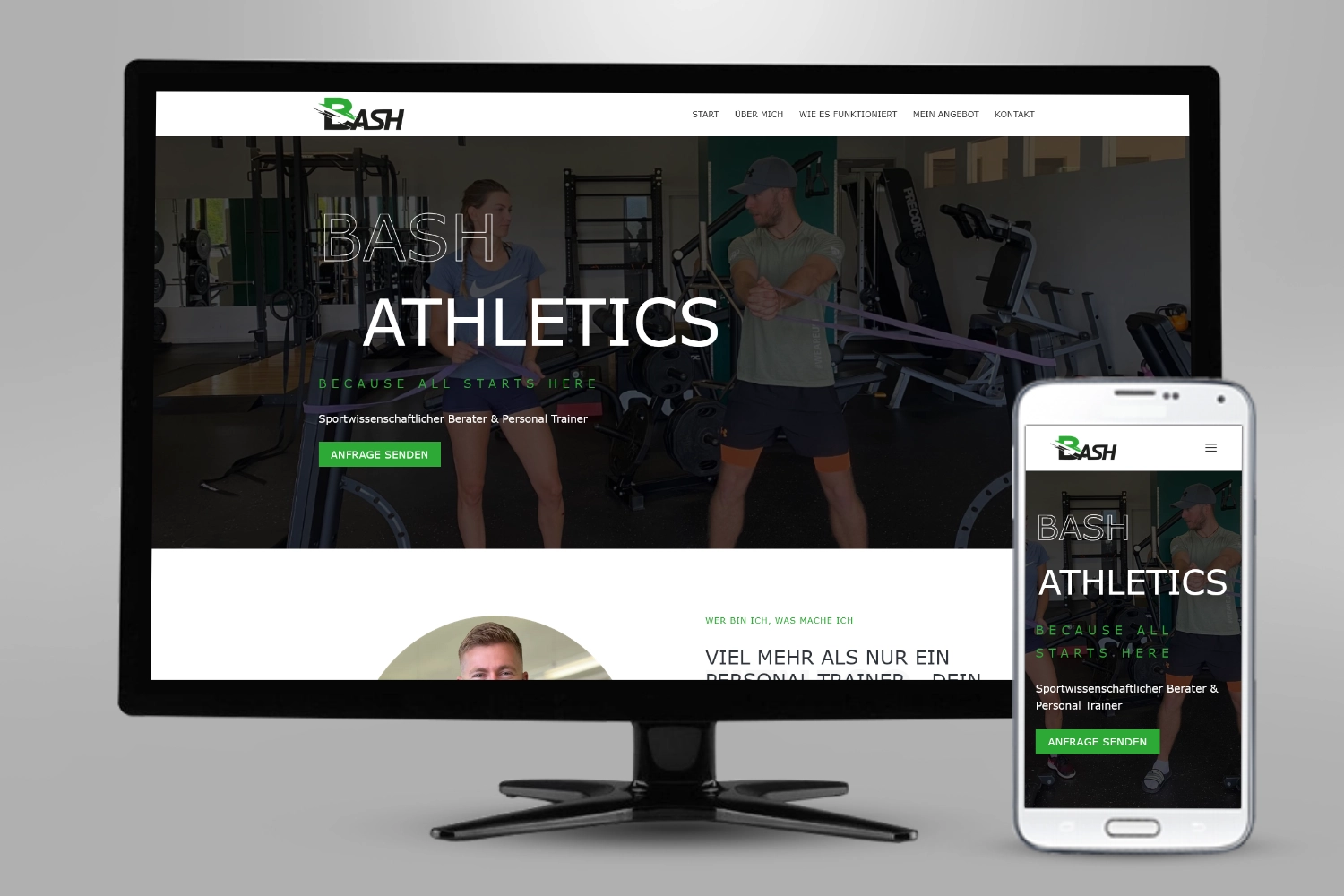 Webseite Bash Athletics