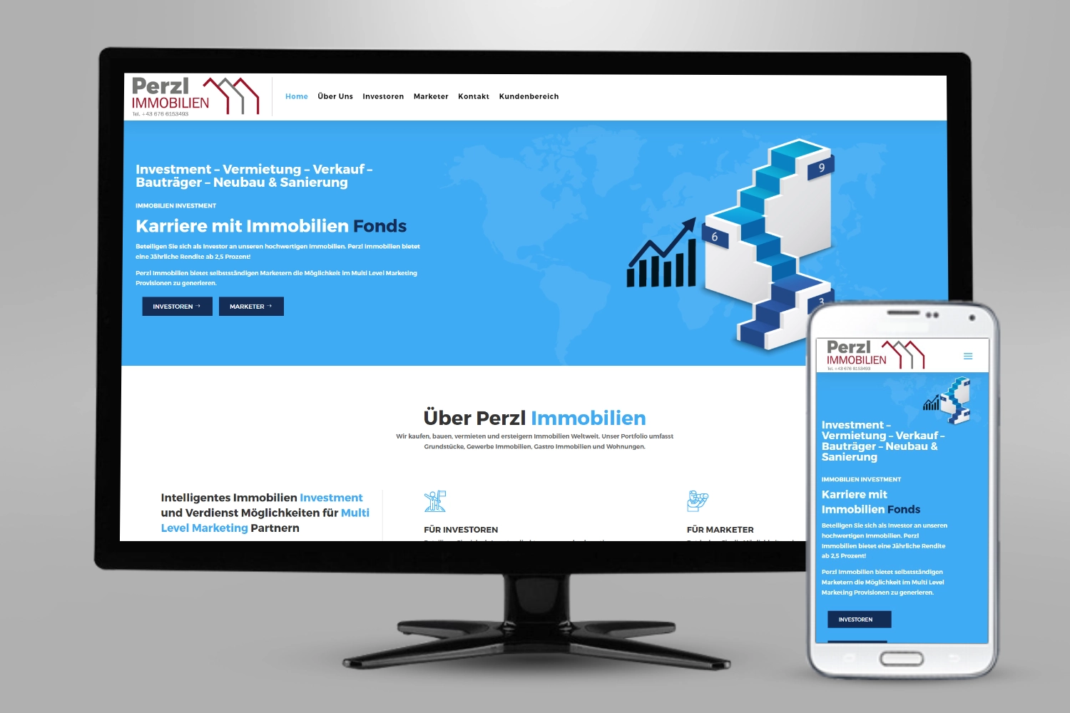 Homepage Perzl Immobilien