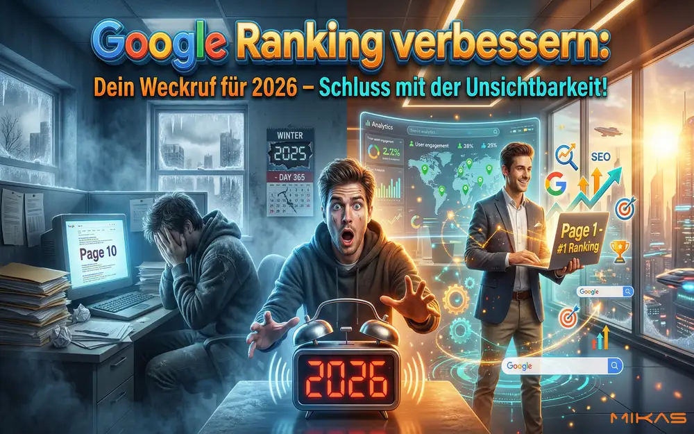 Google Ranking verbessern: Dein Weckruf für 2026 – Schluss mit der digitalen Unsichtbarkeit!