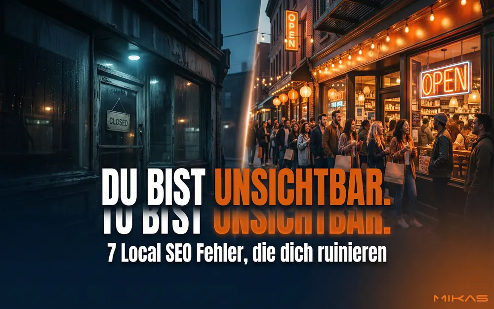 Local SEO: 7 Fehler, die dein Ranking ruinieren