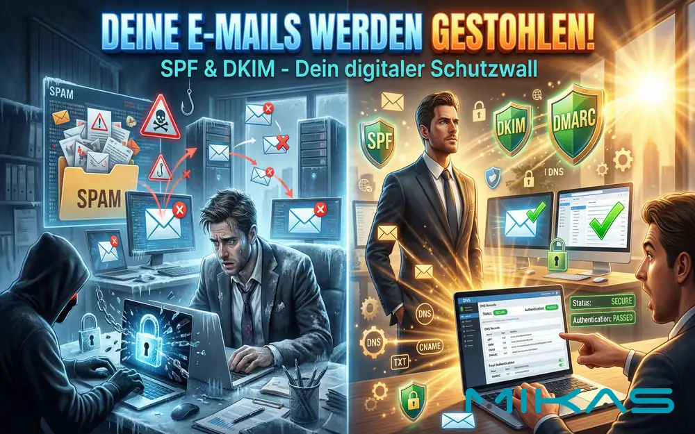 SPF & DKIM einrichten: Dein Weckruf für 2026 – Schluss mit E-Mail-Betrug!