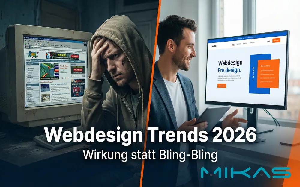 Webdesign Trends 2026: Vergessen Sie Bling-Bling – Es geht um Wirkung!