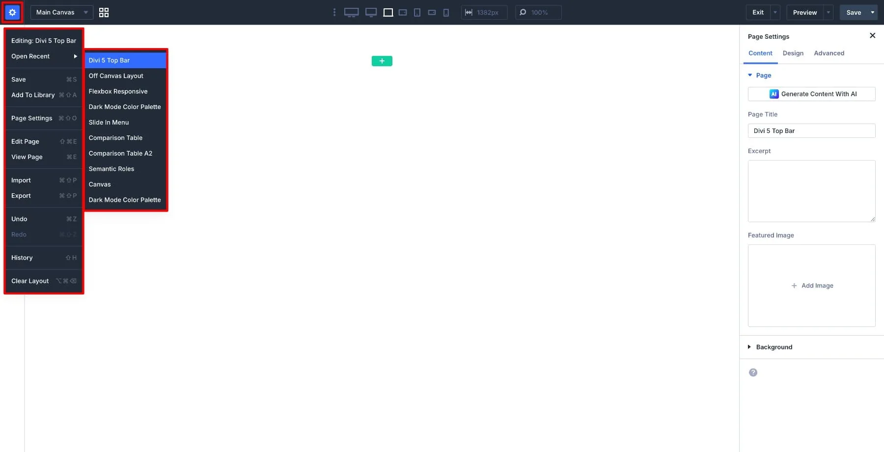 Optimierung der Divi-5 Top-Leiste für effizientere Nutzung 1 Optimierung der Divi 5 Top-Leiste für effizientere Nutzung