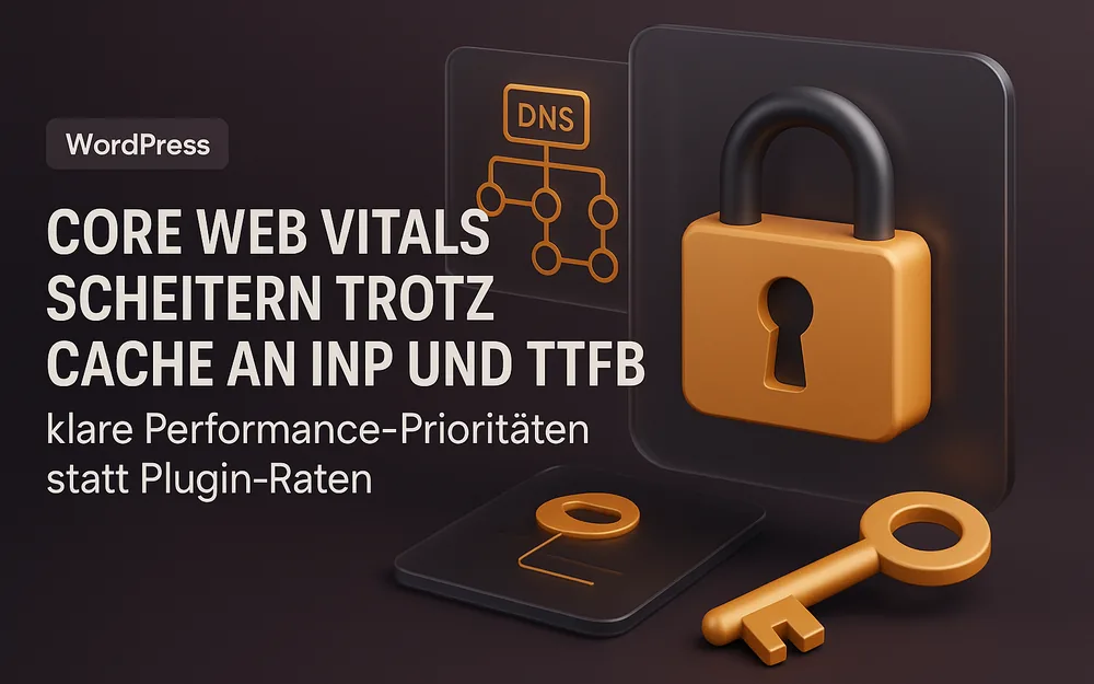 Core Web Vitals Scheitern Trotz Cache an INP und TTFB