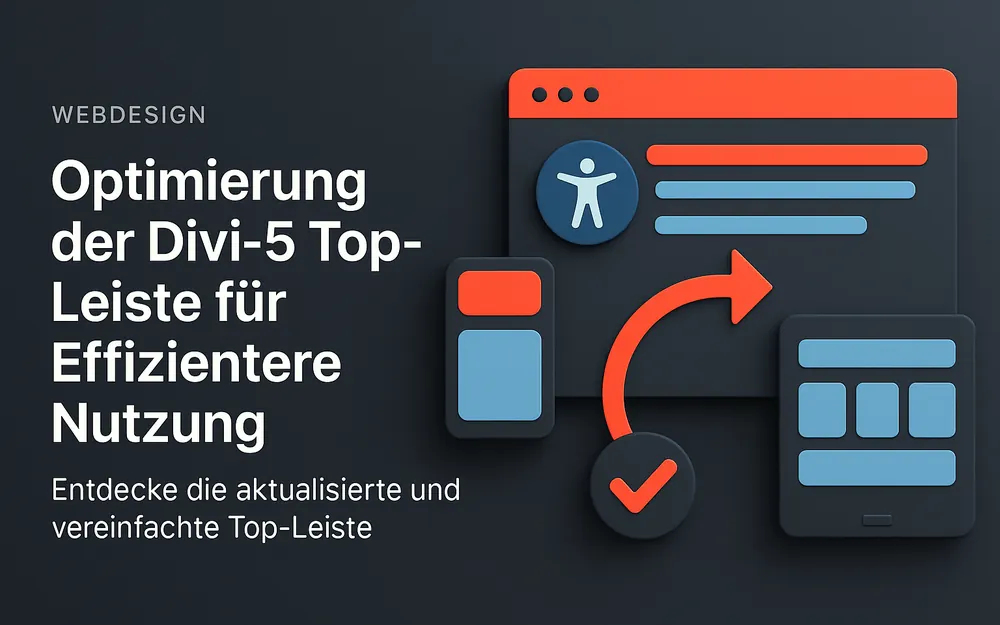 Optimierung der Divi 5 Top-Leiste für effizientere Nutzung