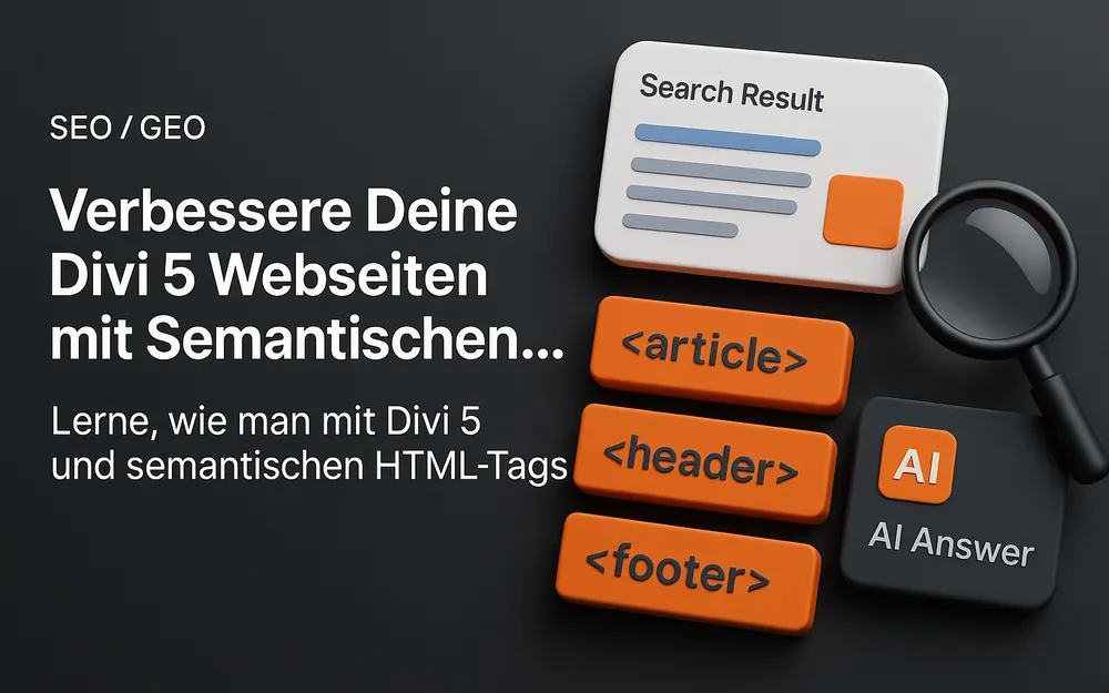 Verbessere Deine Divi 5 Webseiten mit Semantischen HTML-Elementen