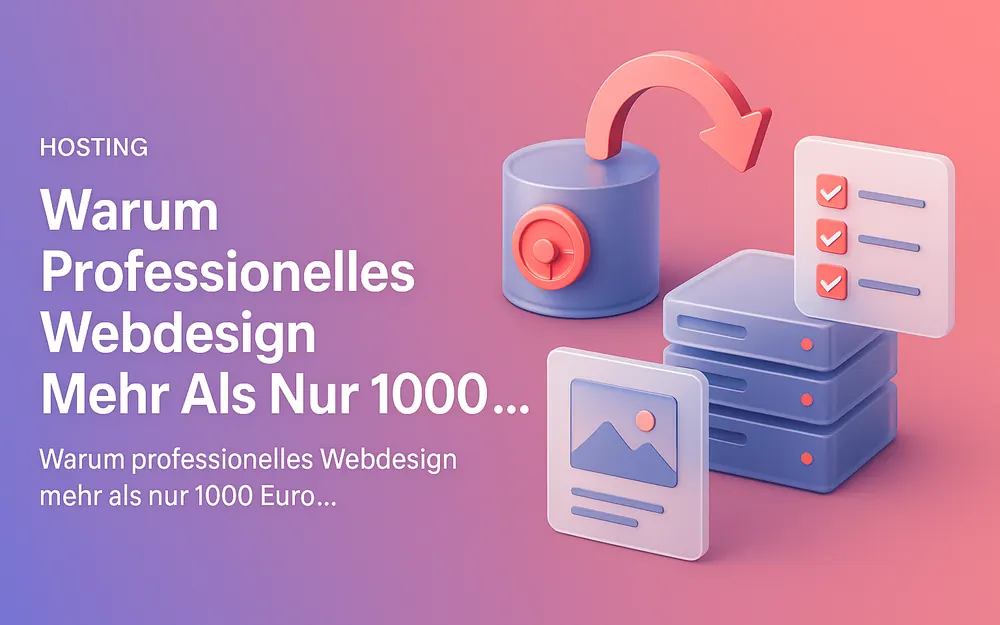 Warum professionelles Webdesign mehr als nur 1000 Euro kostet