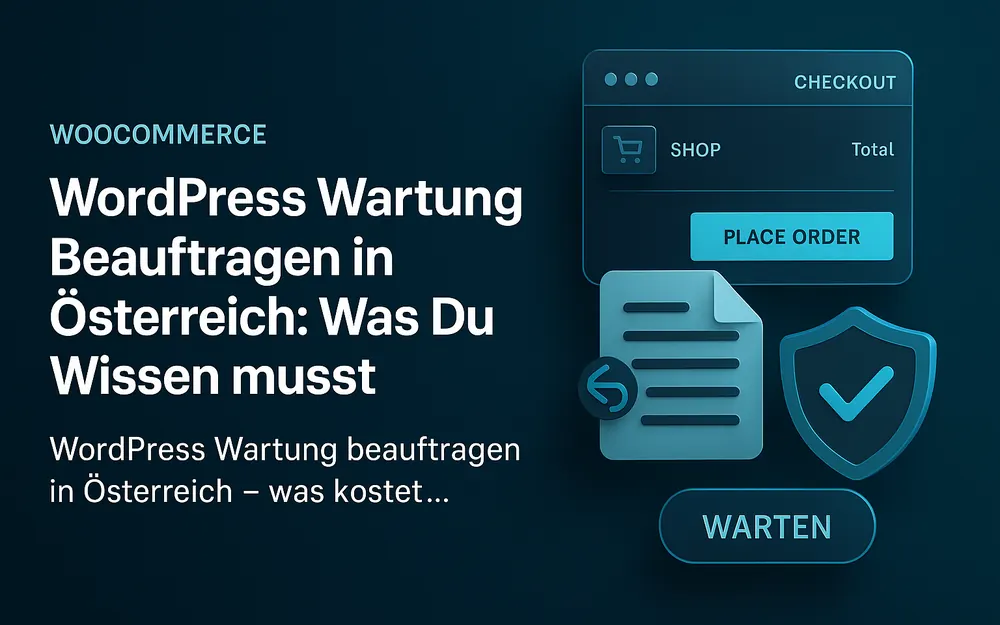 WordPress Wartung beauftragen Österreich