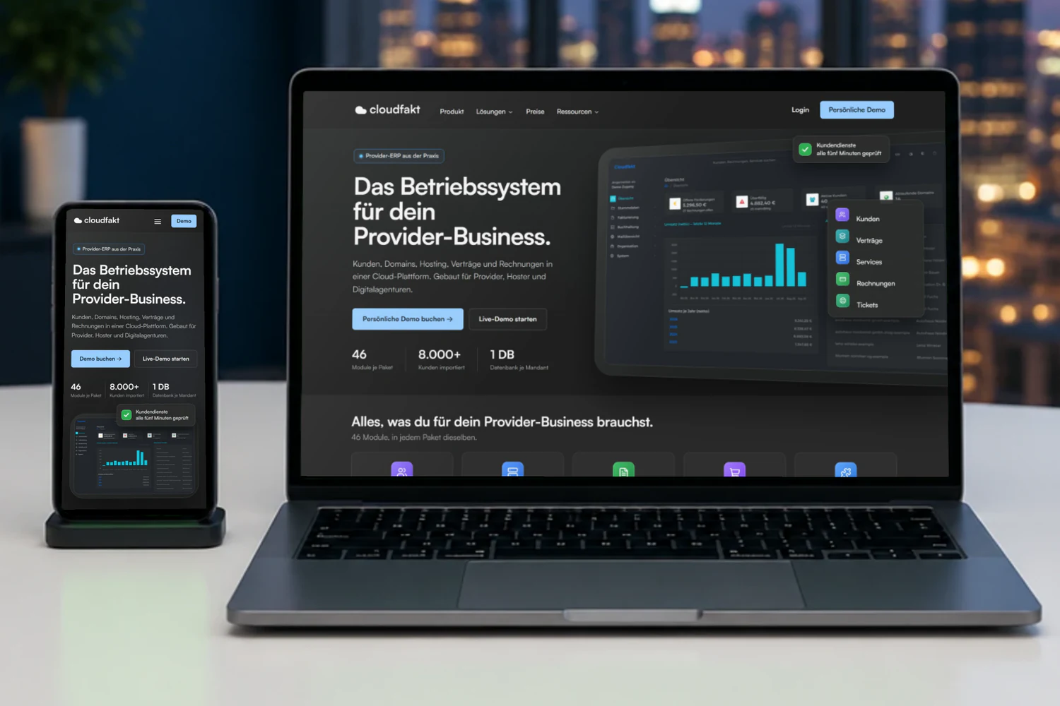 cloudfakt SaaS Lösung für ISP – Webdesign Referenz | MIKAS cloudfakt SaaS Lösung für ISP