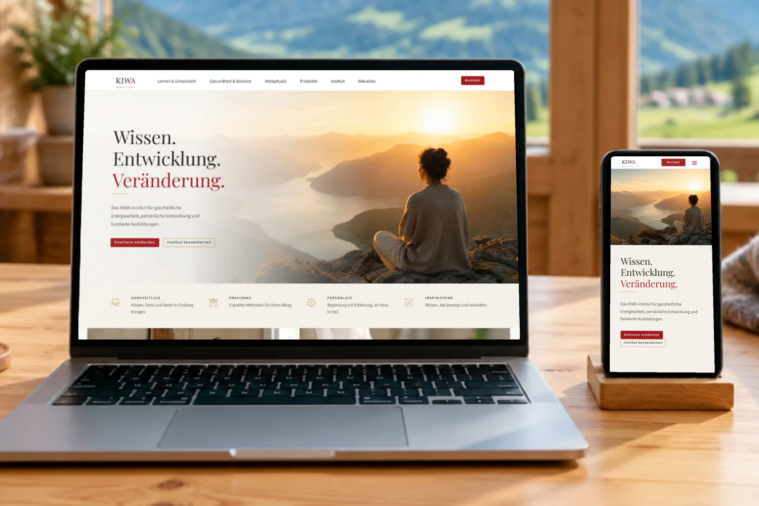 Website KIWA-Institut – Webdesign Referenz | MIKAS Website KIWA-Institut